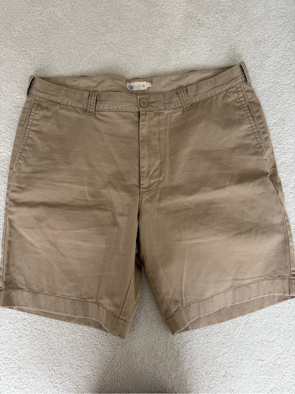 J. Crew Men's Flat Front Khaki Shorts - Light Tan